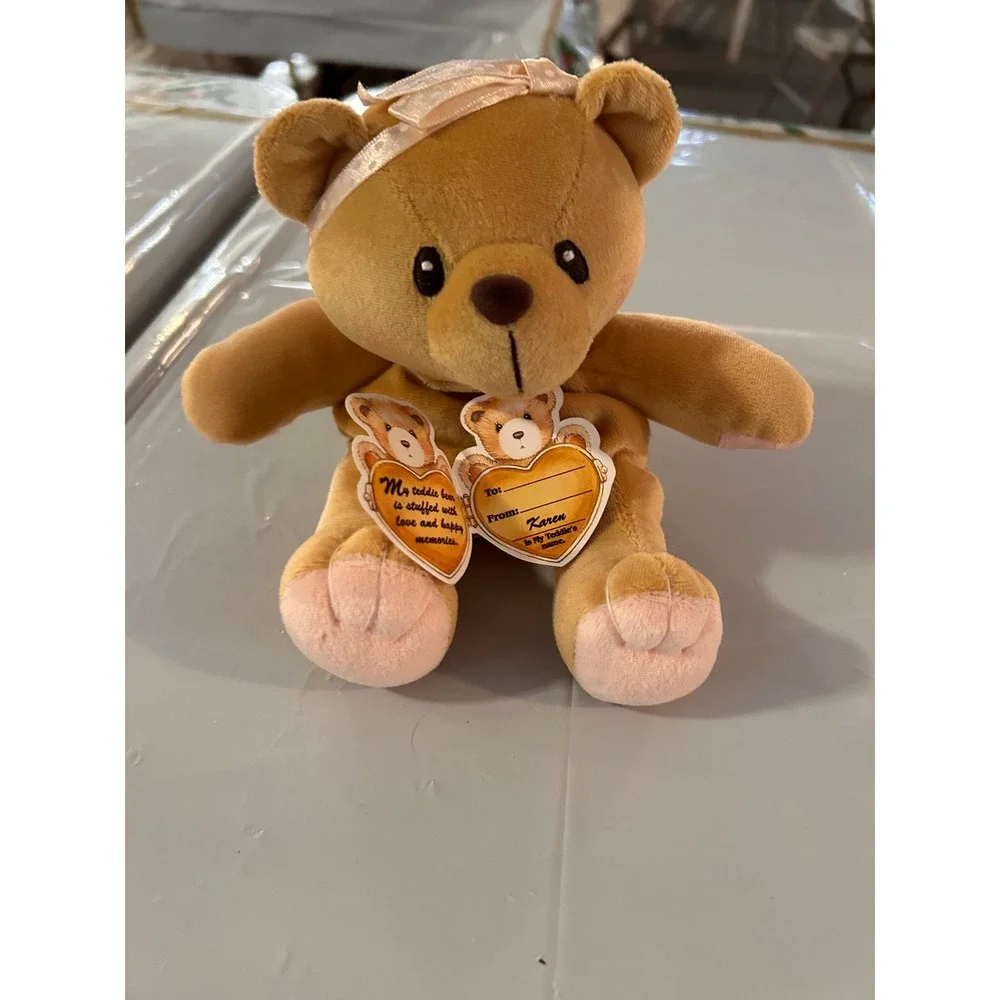 Vintage Enesco Cherished Teddies Karen Heart of Gold Plush Bear 516562 1998